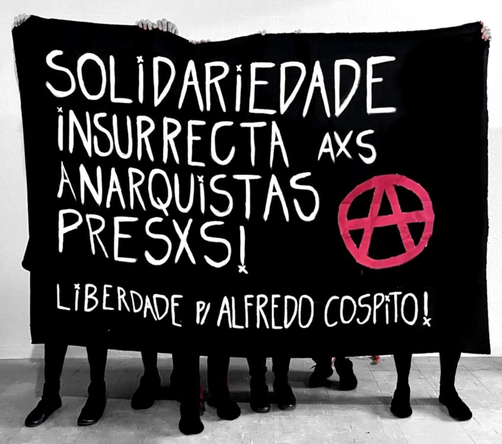 Brasil: gesto solidario con Alfredo Cospito